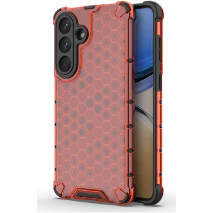 Mobigear Honeycomb Samsung Galaxy S26 Plus Funda Plástico rígido Carcasa Antigolpes - Rojo
