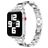 Mobigear Prague Steel Apple Watch Strap Butterfly closure - 42/41/40/38 mm - Silver