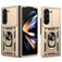 Mobigear Armor Ring Cam Slide Samsung Galaxy Z Fold 7 Hårdt Bagsidecover Stødsikkert med ringholder og Camera Slider - Guld