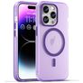 Mobigear Shockproof iPhone 16 Pro MagSafe Joustava TPU Suojakuori - Violetti
