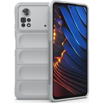 Mobigear Bumpy POCO X4 Pro 5G Fleksibel TPU Bagsidecover - Grå