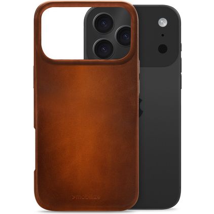 Mobilize Premium iPhone 17 Pro Max MagSafe Genuine Leather Back cover - Burned Cognac