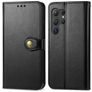 Mobigear Snap Button Samsung Galaxy S25 Ultra Capa livro Carteira - Preto