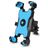 Mobigear PushHold Suporte de telemóvel para bicicleta com fixação no guiador Pinça Universal - Azul