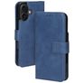 Mobiparts Classic Wallet MagSafe iPhone 16 Plånboksfodral med sedelfack - Steel Blue
