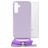 Mobilize Lanyard Gelly Samsung Galaxy S24 Plus TPU flessibile Cover con cordino - Pastel Purple