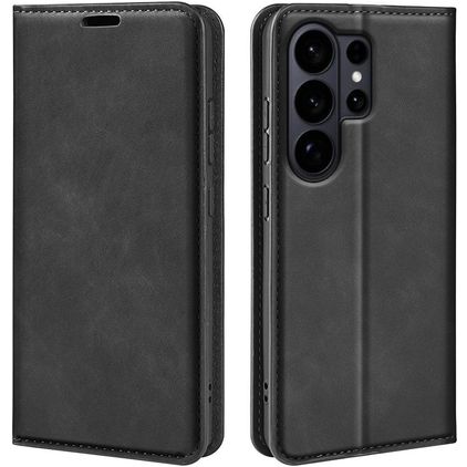 Mobigear Retro Slim Samsung Galaxy S26 Ultra Funda tipo libro Cartera - Negro