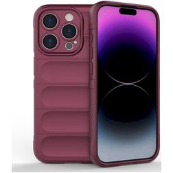 Mobigear Bumpy iPhone 15 Pro TPU flexible Carcasa - Burdeos