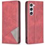 Mobigear Rhombus Slim Samsung Galaxy S25 Funda tipo libro - Rojo