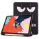 Mobigear Tri-Fold Gel iPad Air 5 (2022) TPU / Leatherette Wallet case + Stylus Holder - Do Not Touch