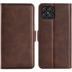 Mobigear Slim Magnet HONOR X8 Plånboksfodral med sedelfack - Brun