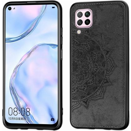Mobigear Mandala Huawei P40 Lite Funda Plástico rígido Carcasa - Negro