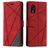 Mobigear Rhombus Samsung Galaxy Xcover 7 Plånboksfodral med sedelfack - Röd