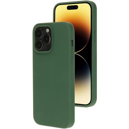 Mobiparts iPhone 14 Pro Silikoni Suojakuori - Forest Green