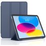 Mobigear Tri-Fold Gel iPad 11 (2025) TPU / Cuero sintético Funda tipo libro - Azul oscuro