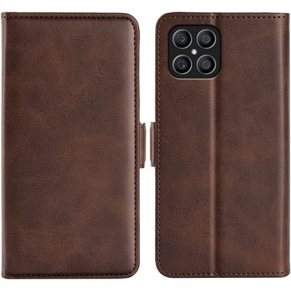 Mobigear Slim Magnet HONOR X8 Pungetui med Seddelrum - Brun