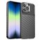 Mobigear Groove iPhone 14 TPU flexível Capa traseira - Preto
