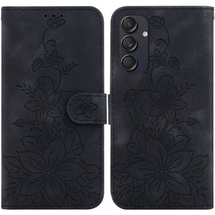 Mobigear Clover Samsung Galaxy M55 Plånboksfodral med sedelfack - Svart