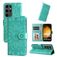 Mobigear Sunflower Samsung Galaxy S24 Ultra Funda tipo libro Cartera - Verde