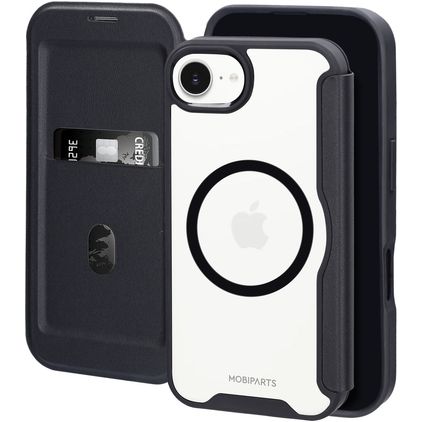 Mobiparts Shield Line iPhone 16e MagSafe Wallet case - Black