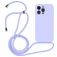 Mobigear Lanyard iPhone 15 Pro Max Silikon Skal med rem - Lila