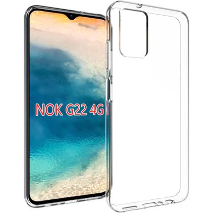 Mobigear Basics Clear Nokia G22 Elastyczne TPU Etui plecki - Przezroczysty