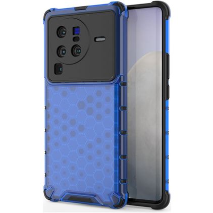 Mobigear Honeycomb Vivo X80 Pro Fodral Hårdplast Skal Stötsäkert - Blå