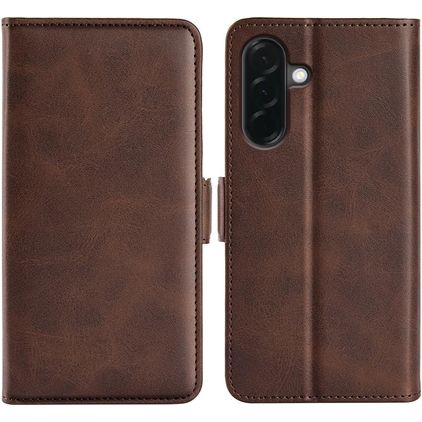 Mobigear Slim Magnet Samsung Galaxy A37 Capa livro Carteira - Castanho