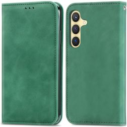 Mobigear Retro Slim Samsung Galaxy S25 Plus Funda tipo libro - Verde