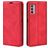 Mobigear Retro Slim Motorola Moto G42 Plånboksfodral med sedelfack - Röd