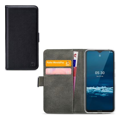 Mobilize Classic Gelly Wallet Nokia 5.3 Lompakkokotelo + Setelitasku - Musta