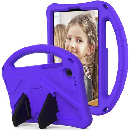 Mobigear AeroArmor Samsung Galaxy Tab A7 Lite Capa para crianças com pega + Suporte para caneta stylus - Roxo