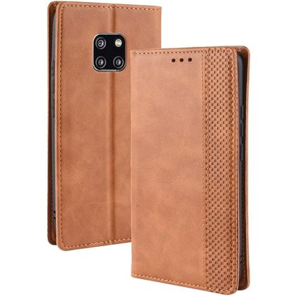 Mobigear Sensation Huawei Mate 20 Pro Pungetui med Seddelrum - Cognac