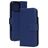 Mobiparts Wallet iPhone 16 Pro Max MagSafe Genuine Leather Wallet case - Blue