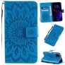 Mobigear Sunflower iPhone 11 Knížkové pouzdro Peněženka - Modrá