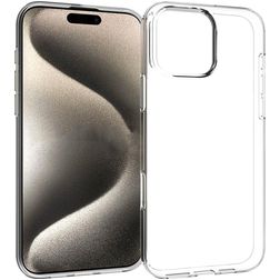 Mobigear Basics Transparente iPhone 16 Pro Max TPU flexível Capa traseira - Transparente