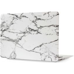 Mobigear Marble MacBook Air 13 Inch (2010-2019) Hardshell MacBook Case - White - Model A1369 / A1466