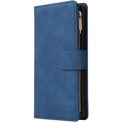 Mobigear Zipper Samsung Galaxy S10 Lite Funda tipo libro Cartera - Azul