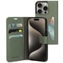 Mobiparts Classic Wallet iPhone 15 Pro Wallet case - Stone Green