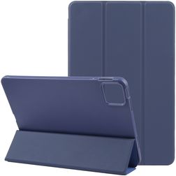 Mobigear Tri-Fold Gel iPad Pro 13 polegadas (2024) TPU / Pele sintética Capa livro - Azul escuro