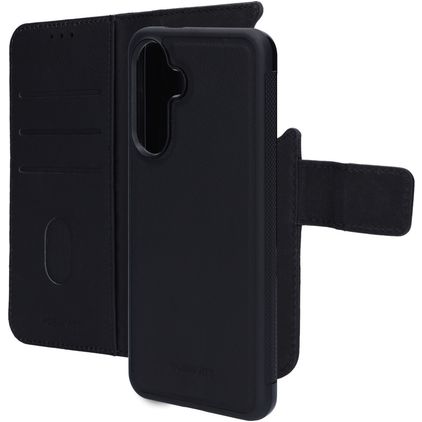 Mobiparts Samsung Galaxy A56 Case Genuine Leather Detachable 2-in-1 Wallet Case Wallet - Black