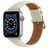 Mobigear Genova Kožený řemínek Apple Watch Řemínek Přezka - 49/46/45/44 mm - Béžová