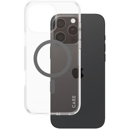 CARE by PanzerGlass Urban Combat iPhone 16 Pro Max MagSafe Hårdt Bagsidecover - Gennemsigtig / Sort