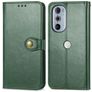 Mobigear Snap Button Motorola Edge 30 Pro Capa livro Carteira - Verde