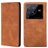 Mobigear Retro Slim Vivo X80 Pro Cover a libro portafoglio - Cognac