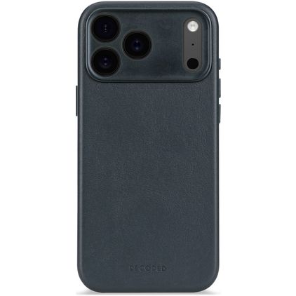 Decoded iPhone 17 Pro Max Aito nahka Suojakuori Iskunkestävä - Navy Shadow