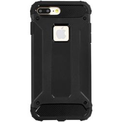 Mobiparts Rugged Shield iPhone 8 Plus Hårdt Bagsidecover Stødsikkert - Sort