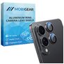 Mobigear Single Samsung Galaxy S25 Edge Szkło hartowane Ochrona obiektywu - Kompatybilna z etui - Czarny