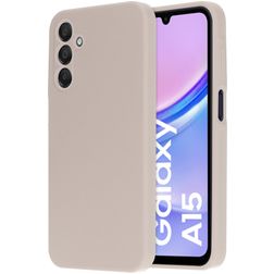 Mobiparts Samsung Galaxy A15 Silikone Bagsidecover - Soft Salmon
