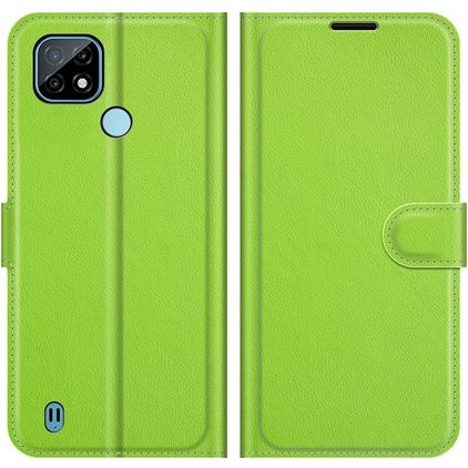 Mobigear Classic Realme C21 Wallet case - Green
